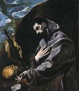 GRECO, El St Francis Praying USA oil painting artist